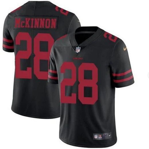 Men San Francisco 49ers #28 Jerick McKinnon Nike Black Limited Player NFL Jersey->san francisco 49ers->NFL Jersey